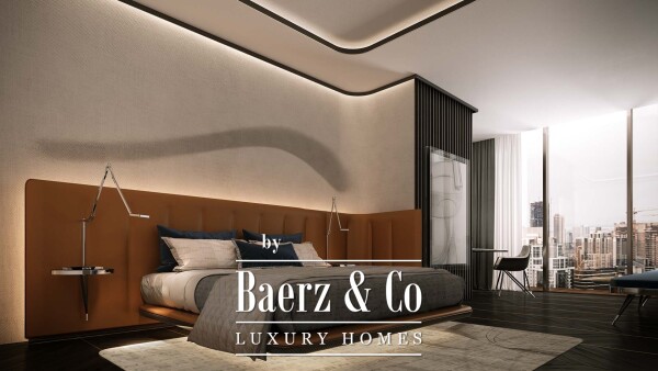 photo 5 Iconic 3-Bedroom Apartment | Da Vinci Tower by Pagani | Canal View Luxury
