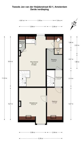 Floor Plan 6 - Tweede Jan van der Heijdenstraat 82 1