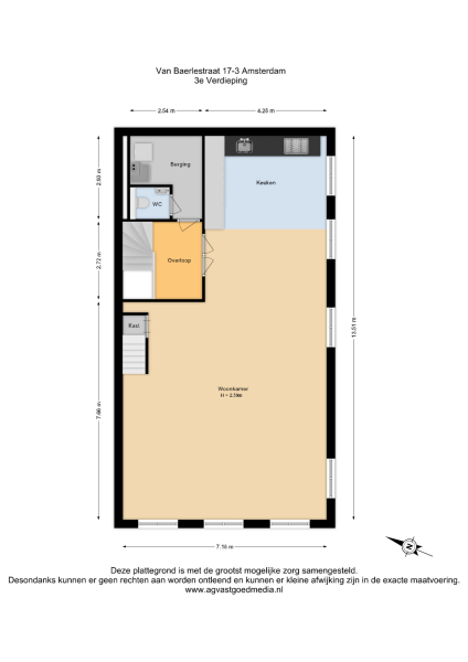 Floor Plan 4 - Van Baerlestraat 17 3