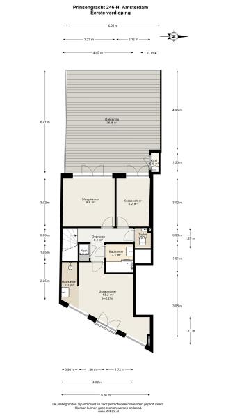 Floor Plan 2 - Prinsengracht 246 H