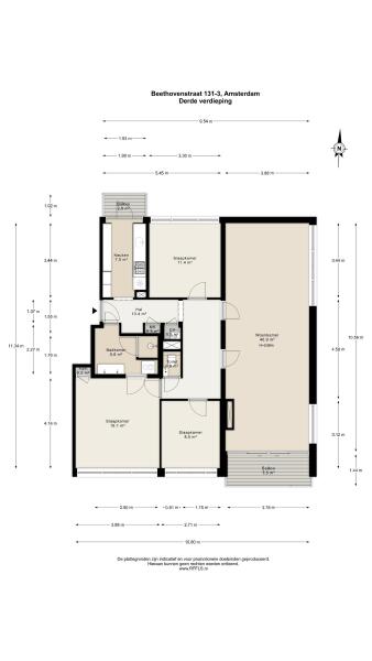 Floor Plan 1 - Beethovenstraat 131 3