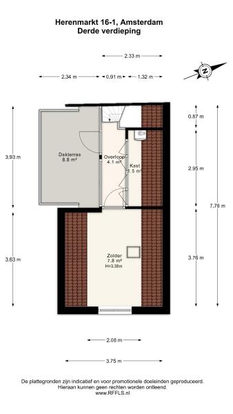 Floor Plan 5 - Herenmarkt 16 1
