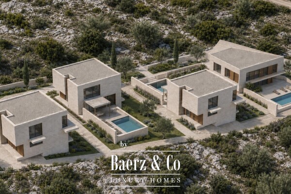photo 6 Brač, Sutivan, modern villa under construction with open sea view