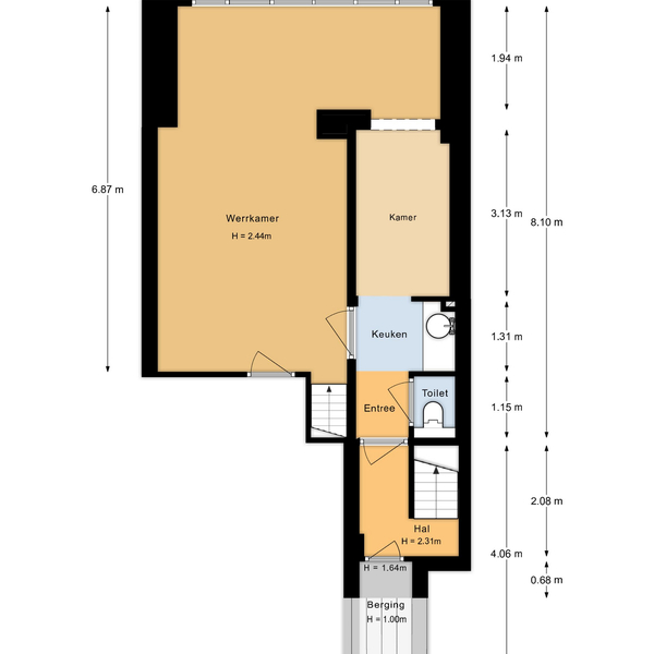 Floor Plan 1 - Jacob Obrechtstraat 9 H